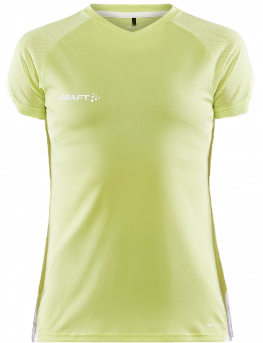 Craft - Pro Control Impact Tee Women - Giallo/White - Giallo & white